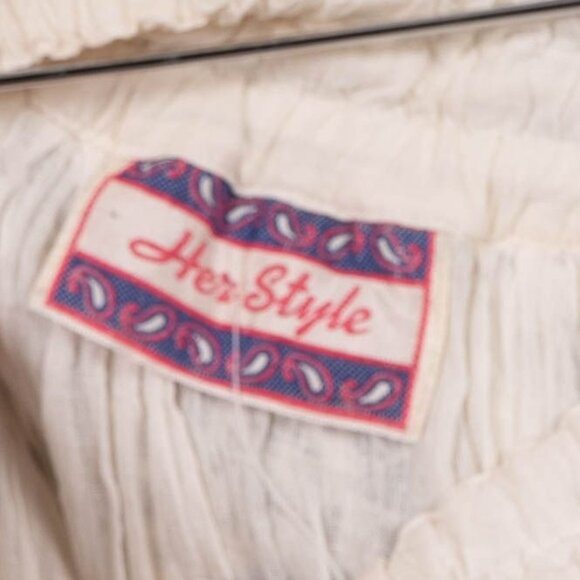 Crochet Lace Maxi Skirt OS NEW Elastic Waist Cream Boho Festival Peasant Prairie - Picture 5 of 7